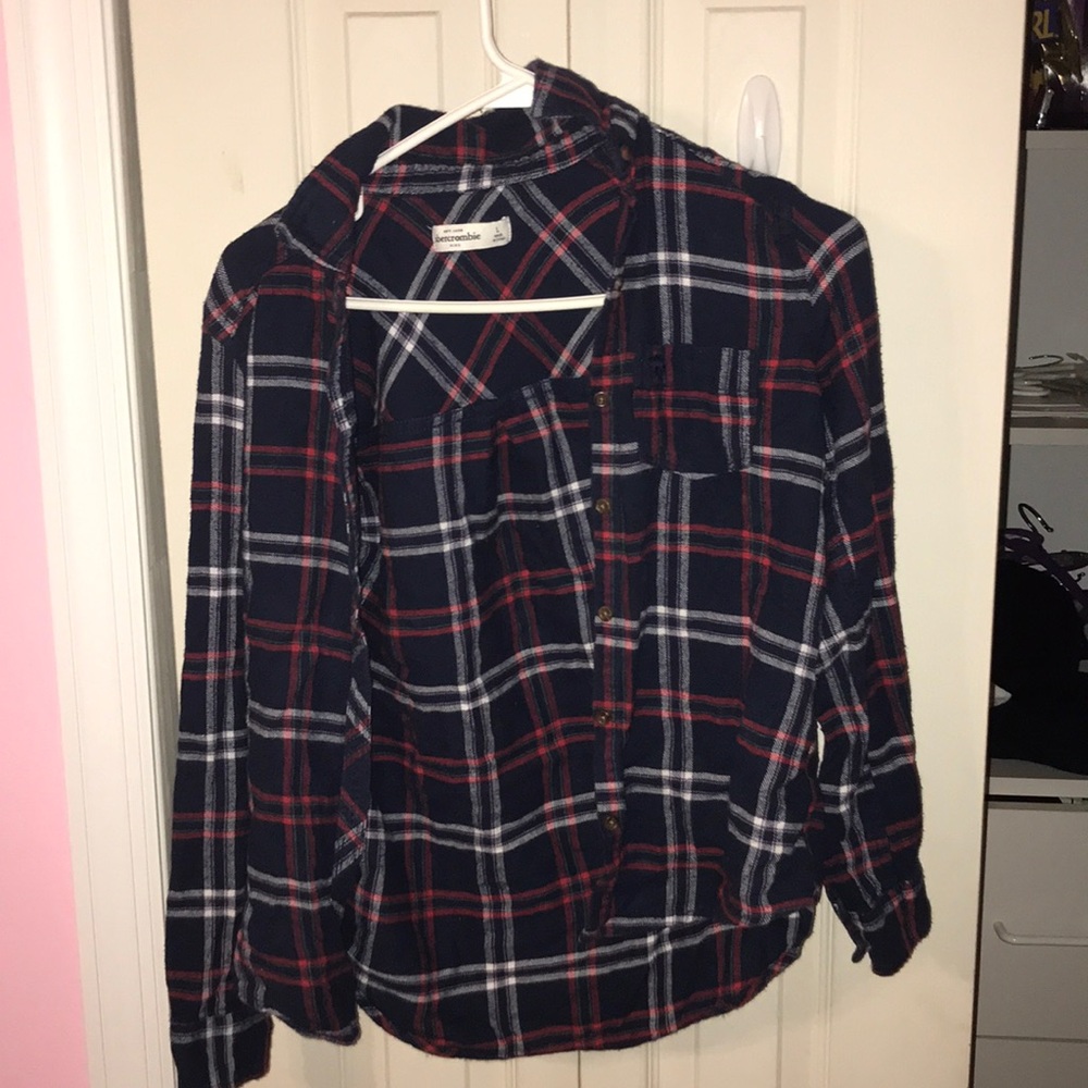 Abercrombie kids large flannel